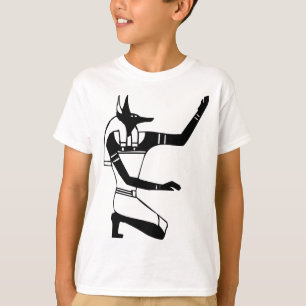 Anubis, Ägyptischer Hieroglyph T-Shirt