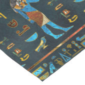 Anubis ägyptisches Gold-, Blaues und Rotesglas Kurzer Tischläufer (Ecke)