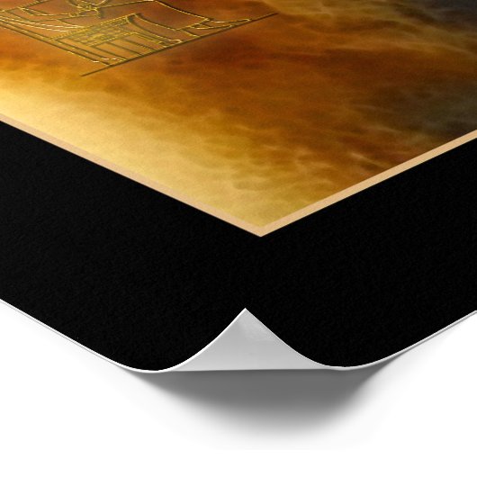 ANUBIS Ägyptisches Gott-Kunstposter Poster (Ecke)