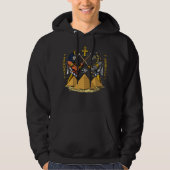 Anubis ägyptisches Gott-Ra Ankh Auge von Horus Hoodie (Vorderseite)