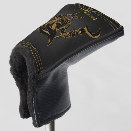 Anubis alt von Ägypten. Golf Headcover (3/4 Vorderseite)