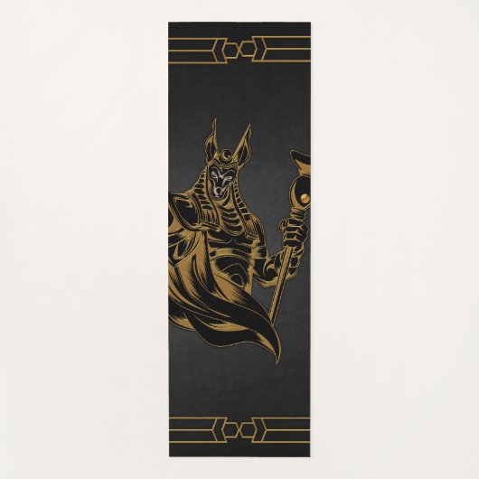 Anubis alt von Ägypten. Yogamatte (Vorderseite)