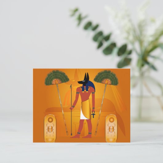 Anubis, altägyptisch postkarte (Stehend Vorderseite)
