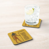 Anubis - Alte ägyptische Geschichte Getränkeuntersetzer (Rechte Seite)