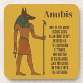 Anubis - Alte ägyptische Geschichte Getränkeuntersetzer (Vorderseite)