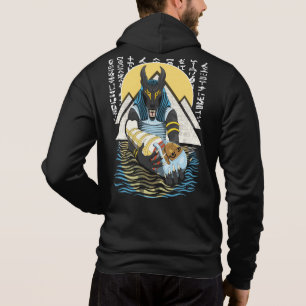 Anubis Alte ägyptische GottIllustration Hoodie