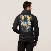 Anubis Alte ägyptische GottIllustration Hoodie (Schwarz voll)