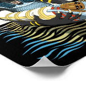 Anubis Alte ägyptische GottIllustration Poster (Ecke)