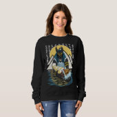 Anubis Alte ägyptische GottIllustration Sweatshirt (Vorne ganz)