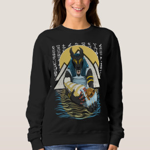 Anubis Alte ägyptische GottIllustration Sweatshirt