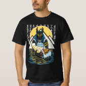 Anubis Alte ägyptische GottIllustration T-Shirt (Vorderseite)