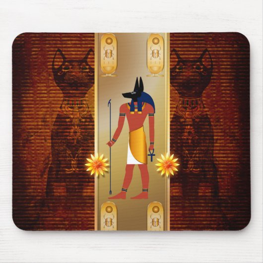 Anubis, alter Ägypter Mousepad (Vorne)