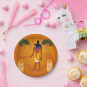 Anubis, alter Ägypter Pappteller (Party)