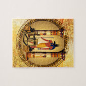 Anubis, alter ägyptischer Gott der toten Rituale Puzzle (Horizontal)