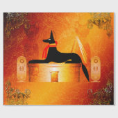 Anubis, alter ägyptischer Gott Geschenkpapier (Flach)
