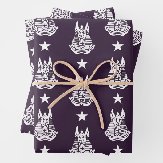 Anubis Alter ägyptischer Gott Geschenkpapier Set (Beispiel)