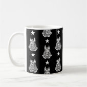 Anubis Alter ägyptischer Gott Kaffeetasse (Links)