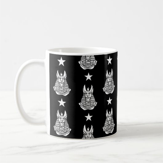Anubis Alter ägyptischer Gott Kaffeetasse (Links)