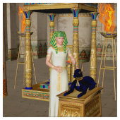 Anubis, alter ägyptischer Gott Stoff (Muster)