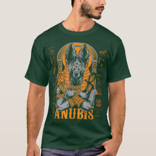 Anubis Altes Ägypten Hieroglyphen Vintage T-Shirt