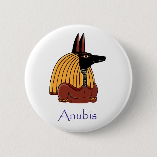 Anubis - Altes ägyptisches Abzeichen Button (Vorderseite)