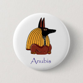 Anubis - Altes ägyptisches Abzeichen Button