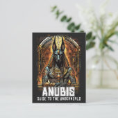 Anubis Ancient Egyptian GOD Guide to Underworld Postkarte (Stehend Vorderseite)