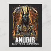 Anubis Ancient Egyptian GOD Guide to Underworld Postkarte (Vorderseite)