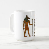 Anubis - Ancient Egyptian History Kaffeetasse (Vorderseite Links)