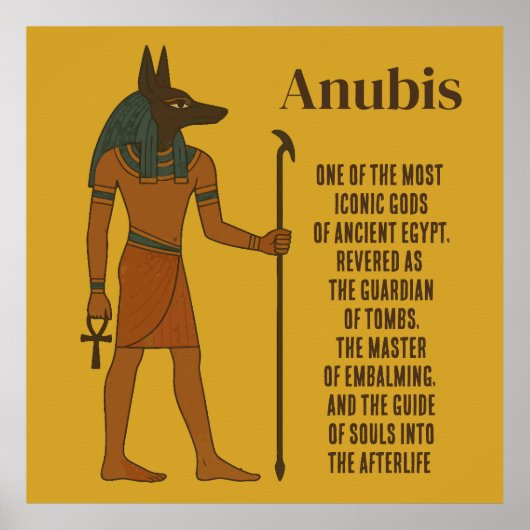 Anubis - Ancient Egyptian History Poster (Vorne)