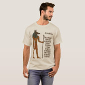 Anubis - Ancient Egyptian History T-Shirt (Vorne ganz)