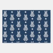 Anubis Antike ägyptische Wrapping Paper Sheets Geschenkpapier Set (Vorderseite)