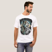 Anubis Astronaut - Wächter des Kosmos T-Shirt (Vorne ganz)