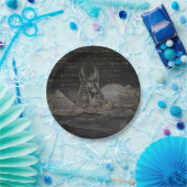 Anubis auf ägyptischer Pyramidelandschaft Pappteller (Party)