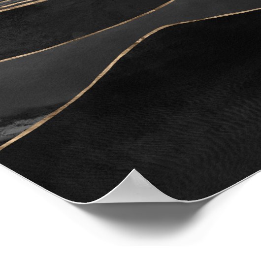 Anubis auf der ägyptischen Pyramidenlandschaft Poster (Ecke)