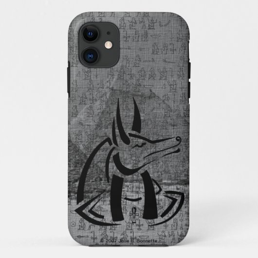 Anubis Barely There Case-Mate iPhone Hülle (Rückseite)