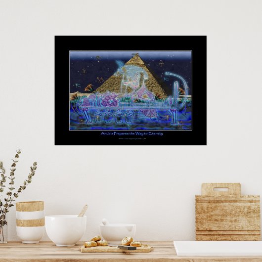 "Anubis bereitet den Weg vor" Art Poster (Küche)