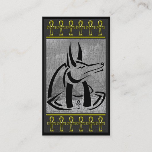 Anubis Business Card Visitenkarte (Vorderseite)