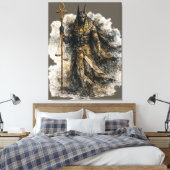 Anubis Canvas Art Ancient Egyptian Mythology Decor Leinwanddruck (Insitu (Schlafzimmer))