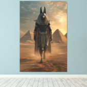 Anubis Canvas – Egyptian Mythology Wall Art Leinwanddruck (Insitu (Holzboden))