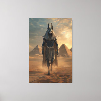 Anubis Canvas – Egyptian Mythology Wall Art Leinwanddruck