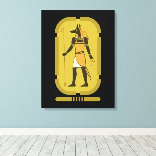 Anubis Canvas Print Leinwanddruck (Insitu (Holzboden))
