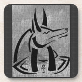Anubis Cork Untersetzer (Vorderseite)