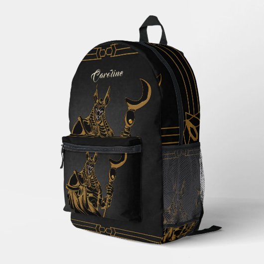 Anubis, das alte Ägypten, Power, Ägypter, Anubis-M Bedruckter Rucksack (Rückseitige Ecke Rechts)