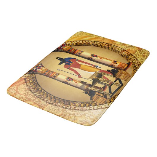 Anubis der ägyptische Gott Badematte (Schrägansicht)