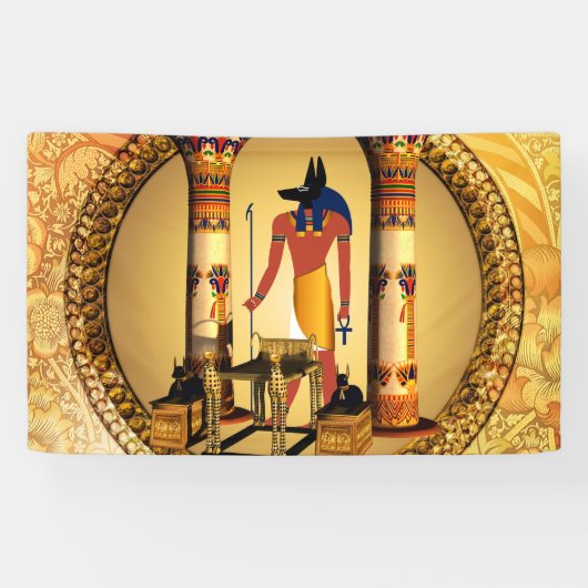Anubis, der ägyptische Gott Banner (Horizontal)