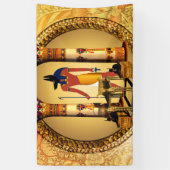 Anubis, der ägyptische Gott Banner (Vertikal)