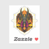 Anubis, der ägyptische Gott der Toten Aufkleber (Blatt)