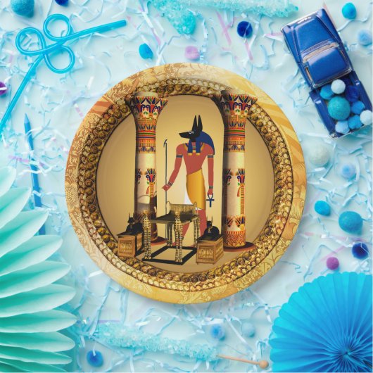 Anubis der ägyptische Gott Pappteller (Party)