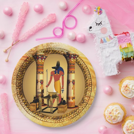 Anubis der ägyptische Gott Pappteller (Party)